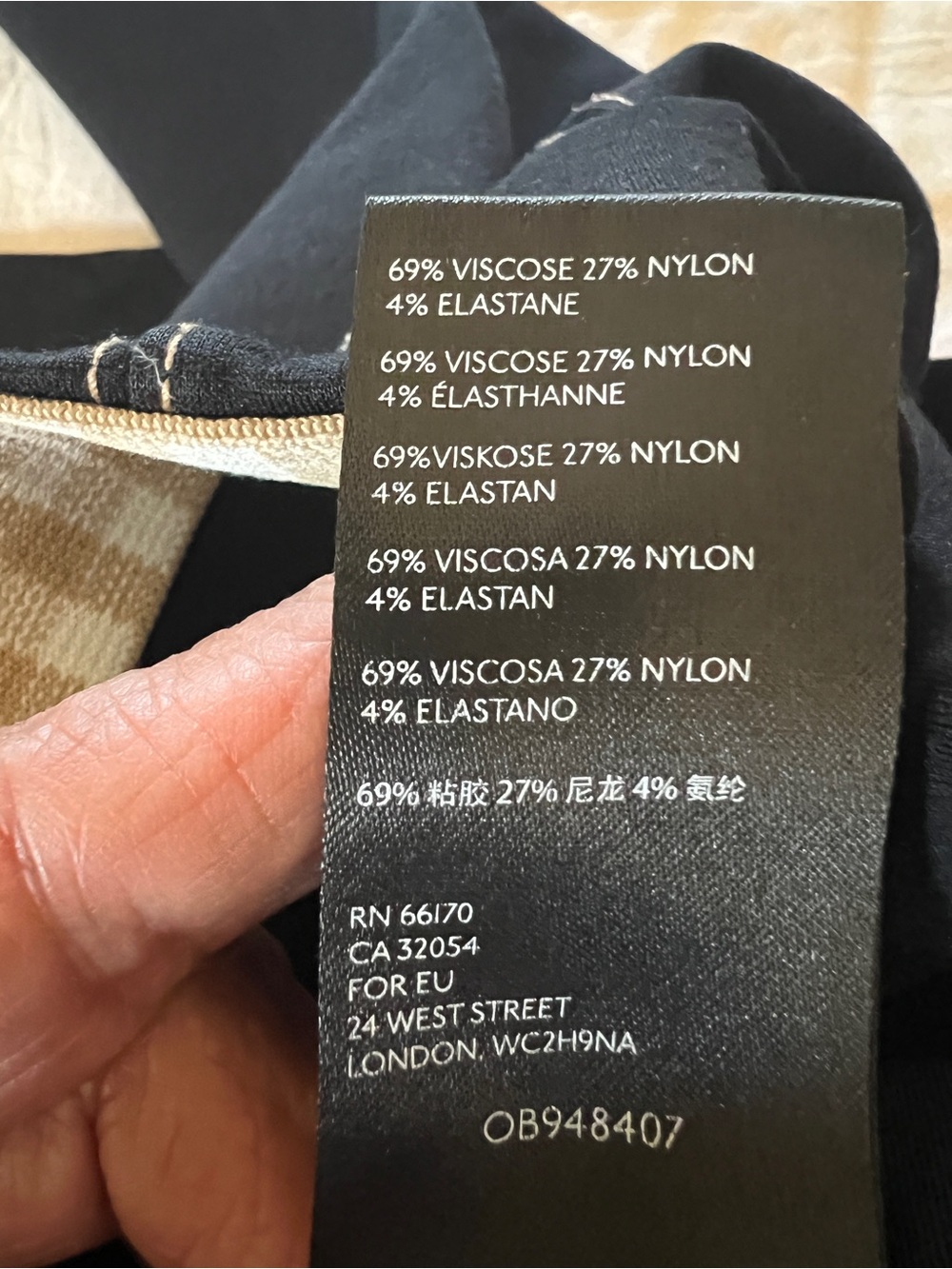 Anthropologie The Essential Crop Flare Black Ponte Pants XS Officewear Minimal - Picture 5 of 7